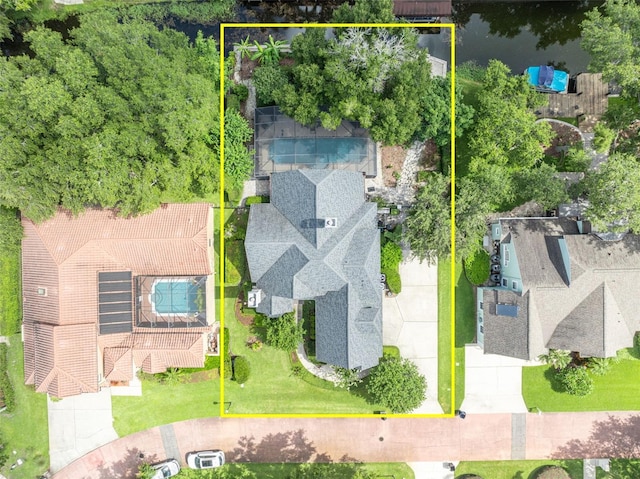 413 Harbour Oaks Pointe Dr, Edgewood, FL 32809 - aerial view of property's location with property parcel outlined