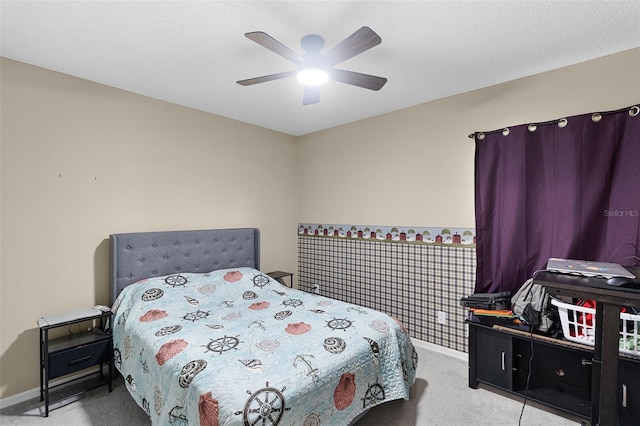 1113 Canopy Oaks Dr, Minneola, FL 34715 - carpeted bedroom featuring baseboards and ceiling fan