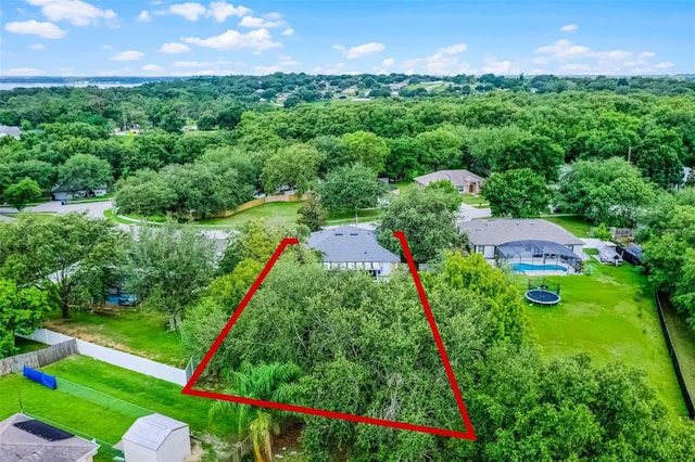 1113 Canopy Oaks Dr, Minneola, FL 34715 - aerial overview of property's location with property parcel outlined