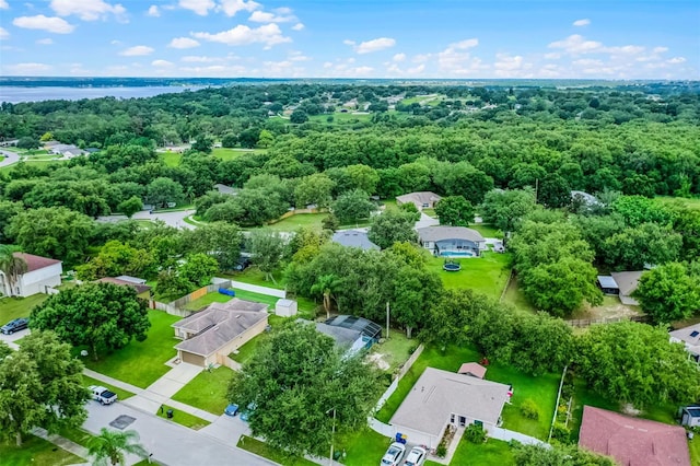 1113 Canopy Oaks Dr, Minneola, FL 34715 - aerial perspective of suburban area with a large body of water