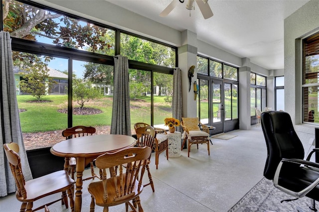 25105 Laurel Valley Rd, Leesburg, FL 34748 - sunroom featuring french doors and healthy amount of natural light