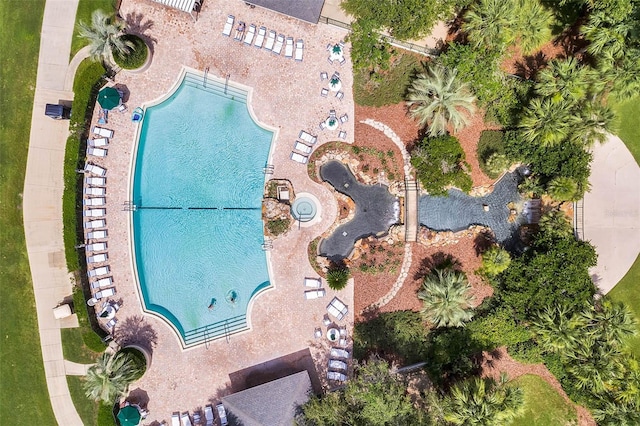 25105 Laurel Valley Rd, Leesburg, FL 34748 - drone / aerial view of a pool