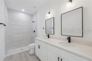 4572 SW 149th St, Ocala, FL 34473 - full bath featuring double vanity and a tile shower