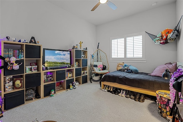 17290 Hickory Wind Dr, Clermont, FL 34711 - carpeted bedroom with ceiling fan