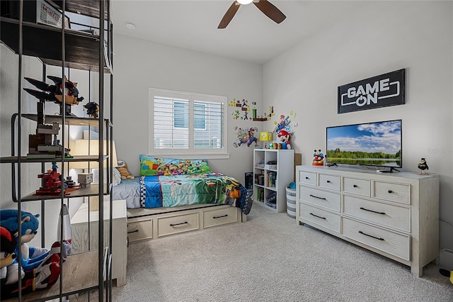 17290 Hickory Wind Dr, Clermont, FL 34711 - bedroom with carpet flooring and a ceiling fan