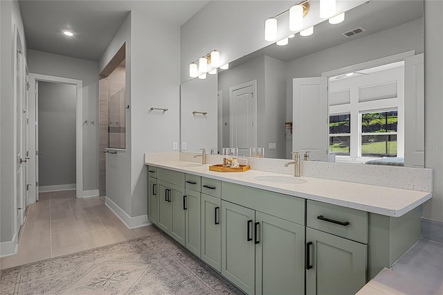 17290 Hickory Wind Dr, Clermont, FL 34711 - full bathroom featuring double vanity and tile patterned floors