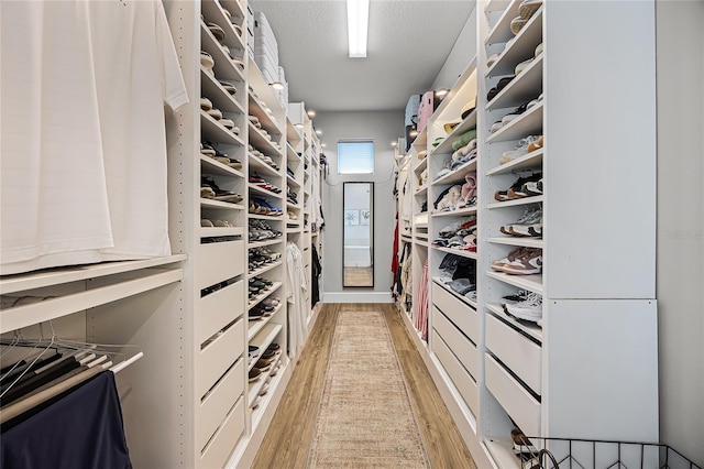 17290 Hickory Wind Dr, Clermont, FL 34711 - spacious closet with light wood finished floors