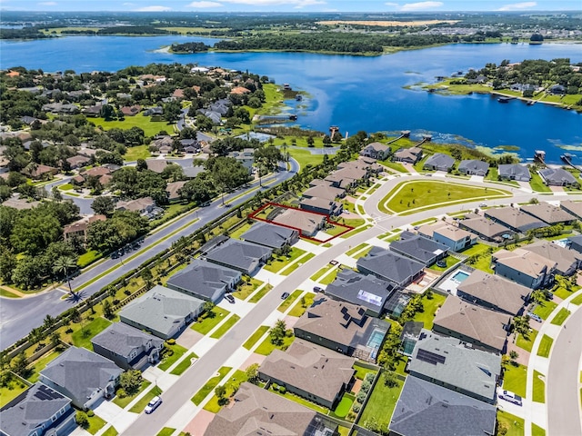 17290 Hickory Wind Dr, Clermont, FL 34711 - aerial perspective of suburban area featuring a large body of water