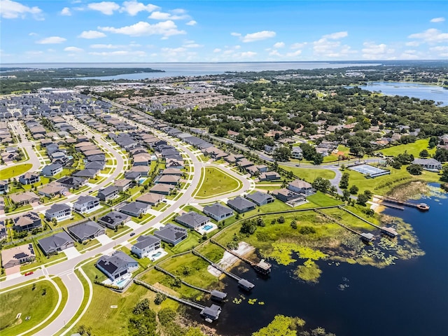 17290 Hickory Wind Dr, Clermont, FL 34711 - aerial perspective of suburban area with a nearby body of water