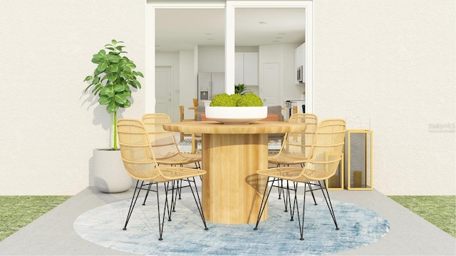 431 Puma Loop, Groveland, FL 34736 - dining space featuring a textured wall
