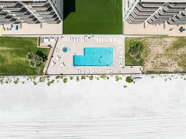 4631 S Atlantic Ave Unit 8102, Port Orange, FL 32127 - drone / aerial view of a pool
