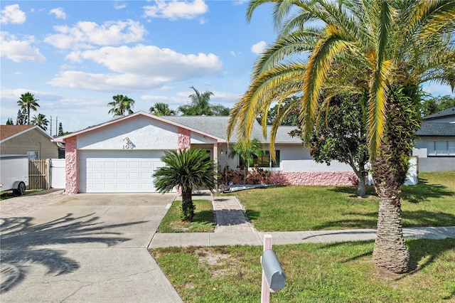 109 Woodfield Ct, Sanford, FL 32773 - ranch-style home with driveway, a garage, and stucco siding