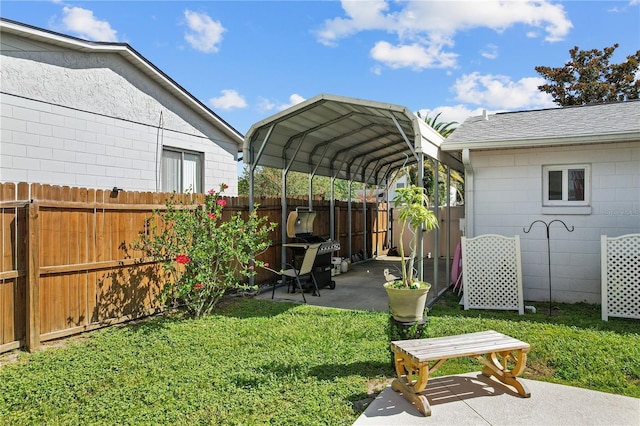 109 Woodfield Ct, Sanford, FL 32773 - fenced backyard featuring a detached carport
