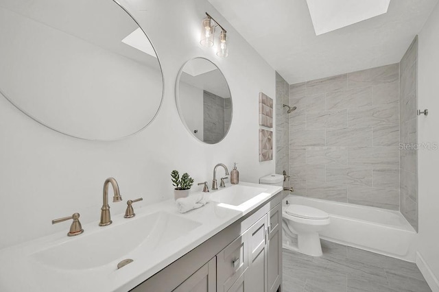 5460 SE 28th St, Ocala, FL 34480 - bathroom featuring double vanity and bathing tub / shower combination