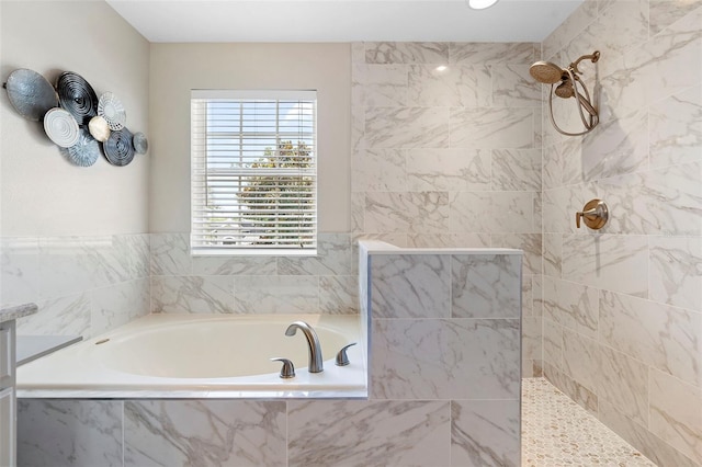 1785 Rushden Dr, Ocoee, FL 34761 - bathroom with a bath and a walk in shower