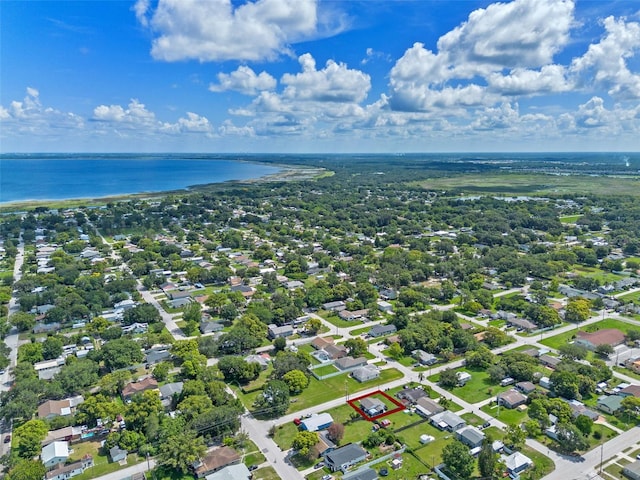 205 9th St, Saint Cloud, FL 34769 - aerial view of property's location with a nearby body of water and property boundaries highlighted