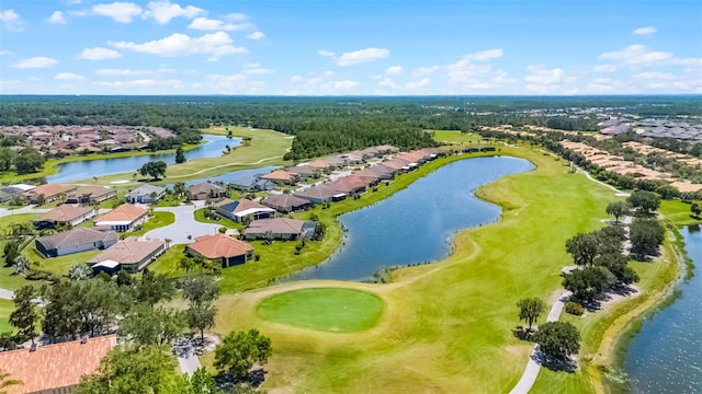 1388 Lombardi Ct, Kissimmee, FL 34759 - aerial view of residential area with a golf course and a nearby body of water