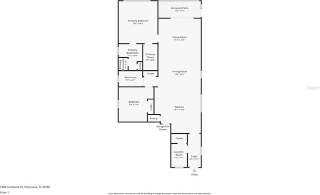 1388 Lombardi Ct, Kissimmee, FL 34759 - view of home floor plan