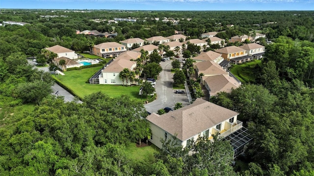 1530 Retreat Cir, Clermont, FL 34714 - aerial view of residential area with a heavily wooded area
