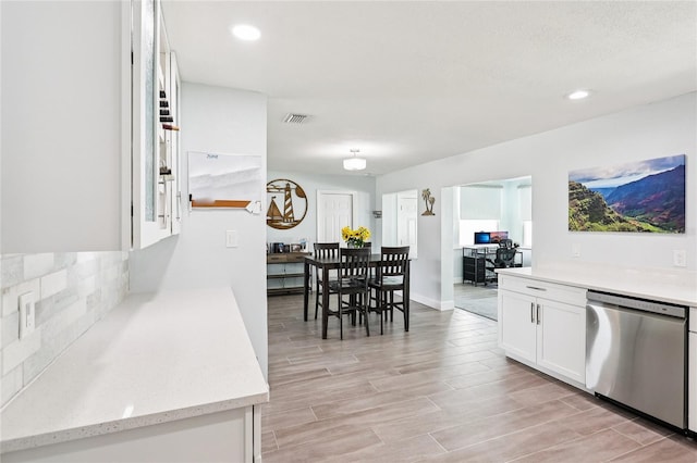 2926 Carriage Dr, South Daytona, FL 32119 - dining room featuring recessed lighting and light wood-type flooring