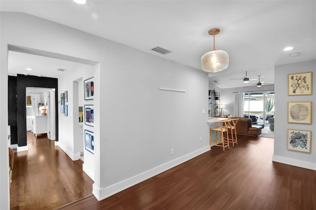 1322 N Bumby Ave, Orlando, FL 32803 - hall featuring wood finished floors and recessed lighting