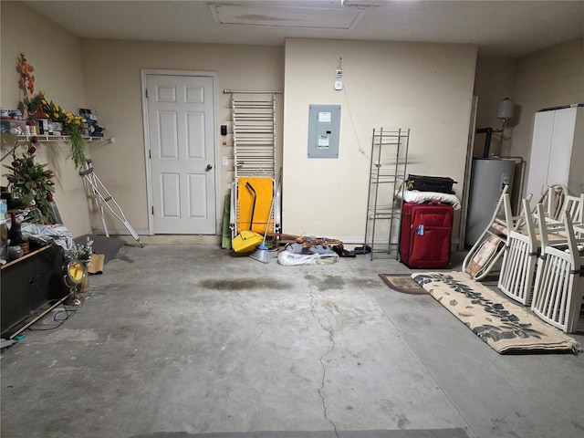 1797 Tillstream Dr, Orlando, FL 32818 - garage with electric panel and electric water heater