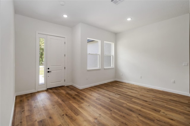 10611 N Umber Ter, Citrus Springs, FL 34434 - foyer with wood finished floors and recessed lighting
