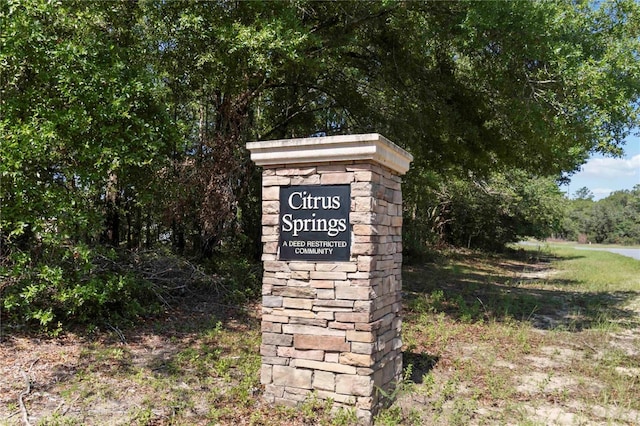 10611 N Umber Ter, Citrus Springs, FL 34434 - view of community / neighborhood sign