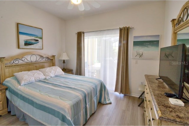 331 Bridgewater Dr, Davenport, FL 33897 - bedroom featuring light wood finished floors and a ceiling fan