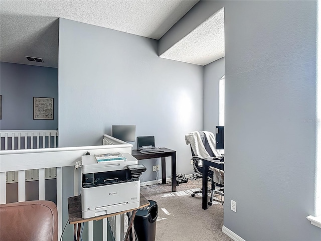 2530 The Oaks Blvd, Kissimmee, FL 34746 - office with a textured ceiling and carpet floors