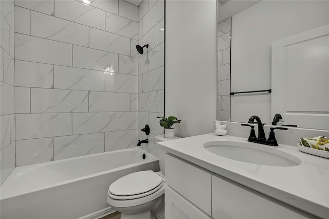 9739 Loretto St, Spring Hill, FL 34608 - full bathroom with vanity and shower / washtub combination