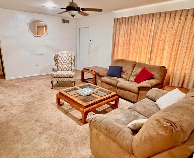 8547 Cedar Cove Dr, Orlando, FL 32819 - living room with ceiling fan and carpet flooring