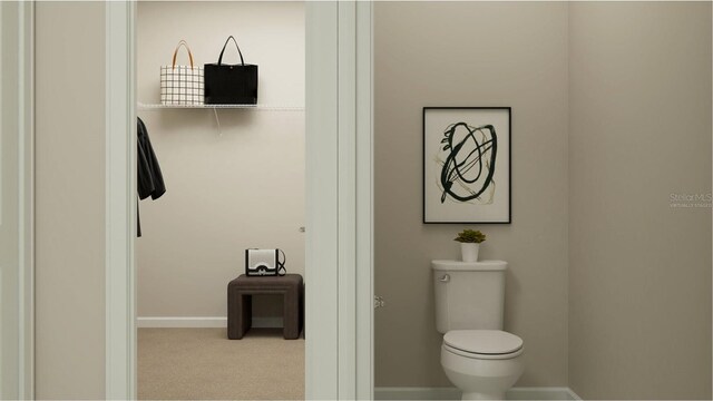 2943 Haze Rd, Clermont, FL 34714 - bathroom with toilet and baseboards