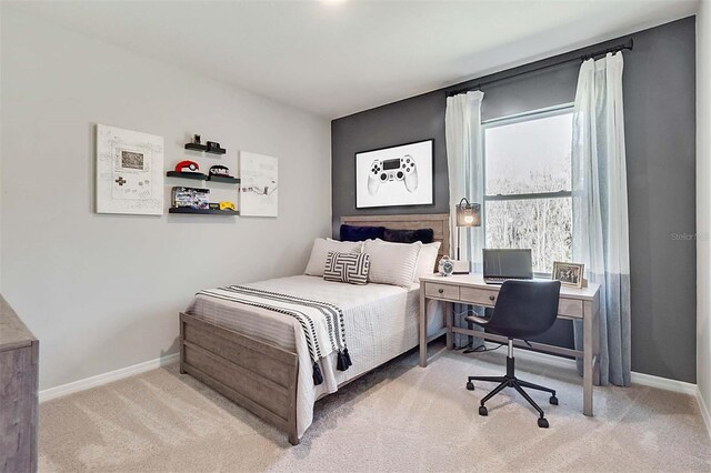 5157 Masser Rd, Saint Cloud, FL 34772 - carpeted bedroom featuring baseboards and an office area