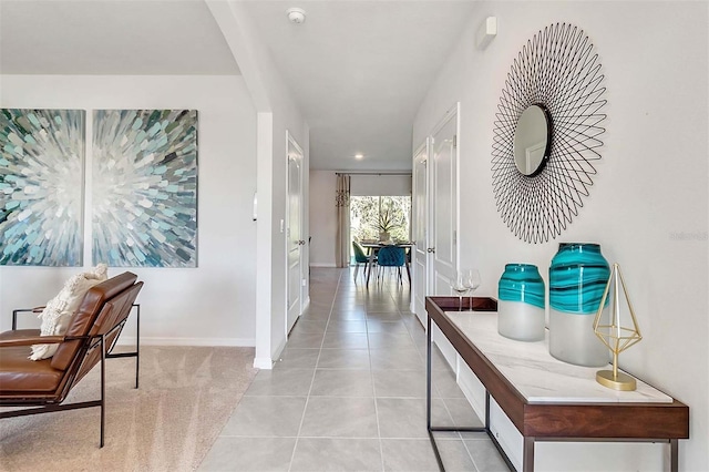 5157 Masser Rd, Saint Cloud, FL 34772 - hall with light tile patterned flooring and recessed lighting