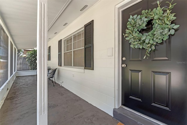 235 Ruth Blvd, Longwood, FL 32750 - entrance to property with concrete block siding and covered porch