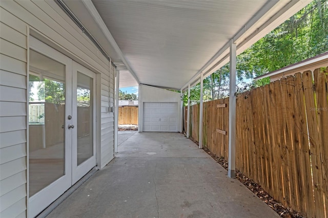 235 Ruth Blvd, Longwood, FL 32750 - view of patio / terrace with french doors and an outbuilding