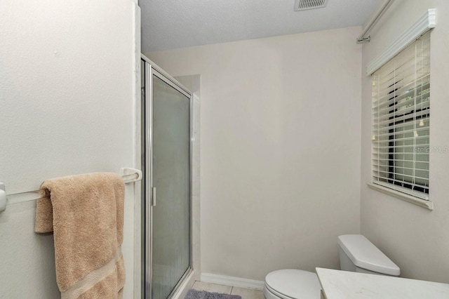 7120 N Glenridge Cir, Citrus Springs, FL 34434 - bathroom featuring a stall shower, vanity, and tile patterned flooring