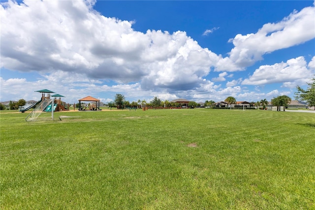 633 Greymount St, Davenport, FL 33837 - view of green lawn featuring a gazebo