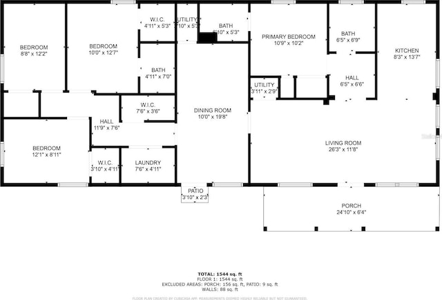 4559 W Gore Ave, Orlando, FL 32811 - view of floor plan / room layout