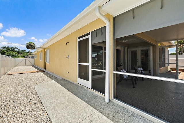 139 Douglas St, Edgewater, FL 32141 - view of patio featuring french doors