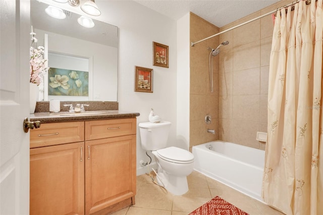 6336 Buford St Unit 209, Orlando, FL 32835 - full bathroom with vanity, shower / bath combo with shower curtain, and tile patterned floors