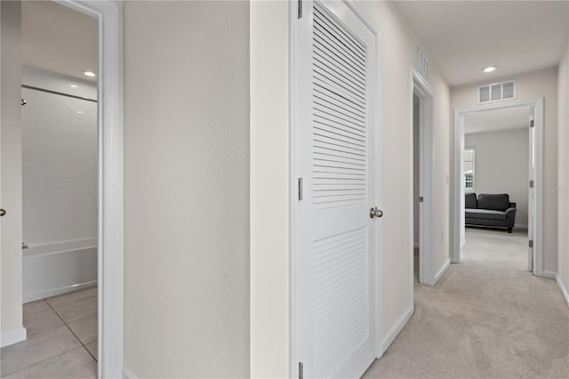 275 Blueberry Ln, Davenport, FL 33837 - hallway featuring recessed lighting and light tile patterned flooring