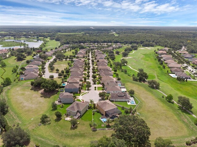 32004 Redtail Reserve Blvd, Sorrento, FL 32776 - aerial view of residential area with a nearby body of water and a local golf course