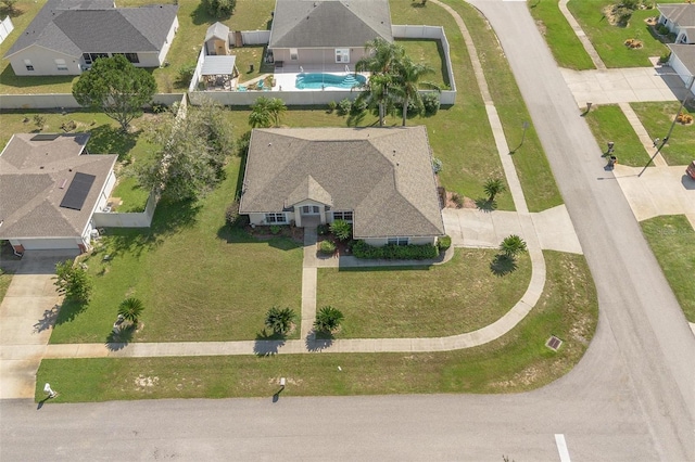 710 Independence Dr, Orange City, FL 32763 - aerial overview of property's location with a pool and nearby suburban area