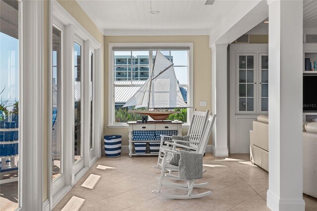 3309 Hill St, New Smyrna Beach, FL 32169 - sunroom / solarium with french doors