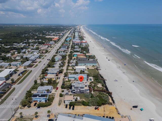 3309 Hill St, New Smyrna Beach, FL 32169 - aerial view of property's location with waterfront with a beach