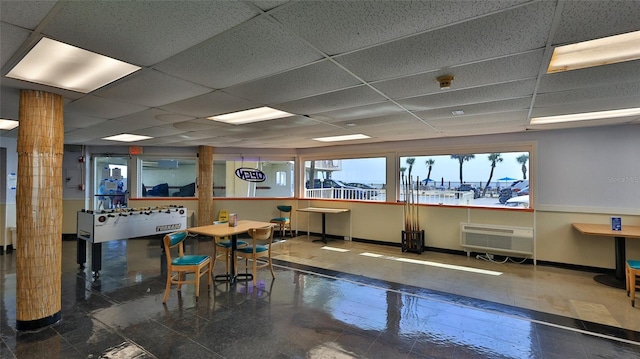 1233 N Atlantic Ave Unit 1020, Daytona Beach, FL 32118 - common area featuring a paneled ceiling