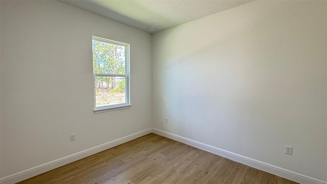 742 W Glenhaven Dr, Citrus Springs, FL 34434 - unfurnished room with light wood-type flooring and a textured ceiling