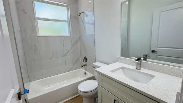 742 W Glenhaven Dr, Citrus Springs, FL 34434 - bathroom featuring vanity and washtub / shower combination